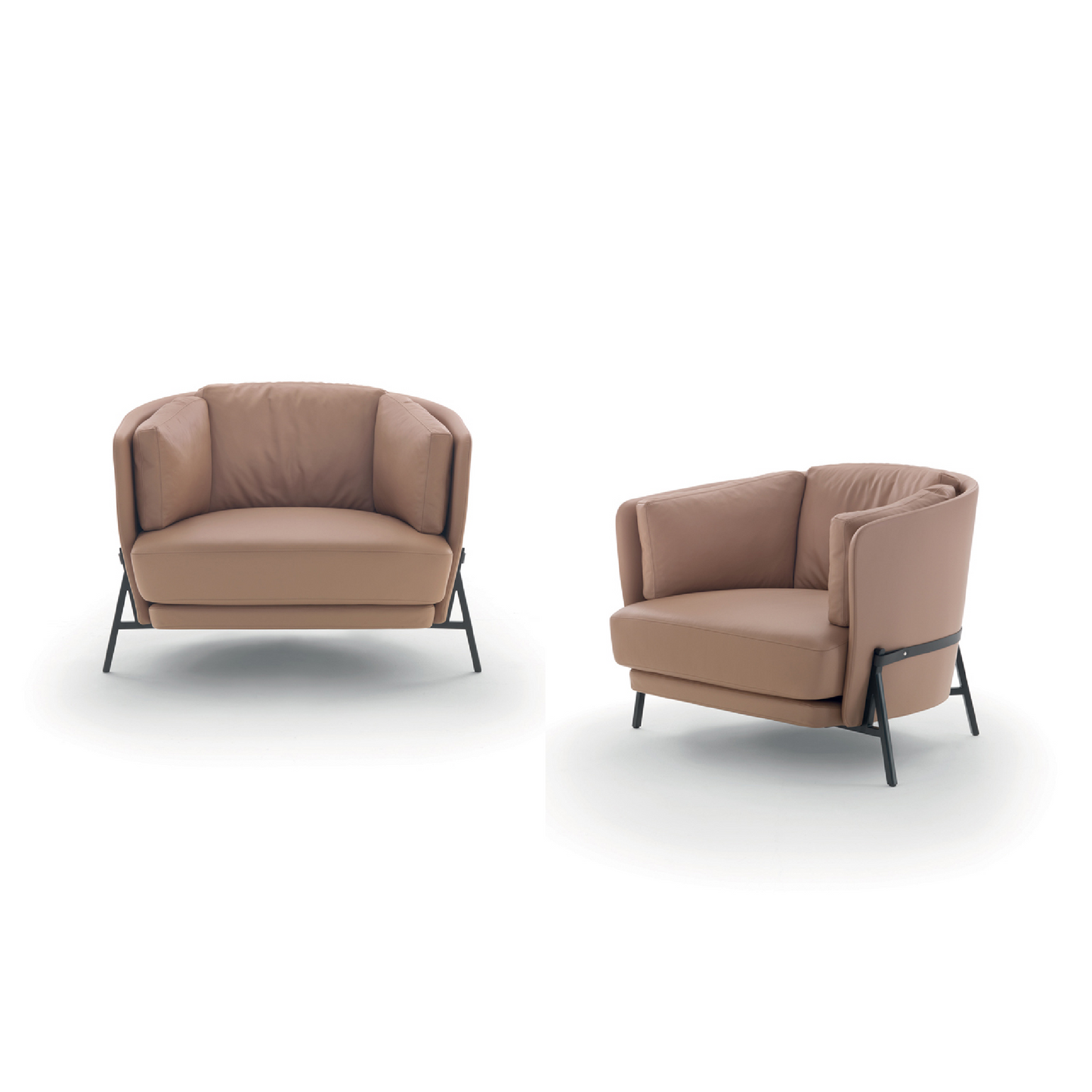 Curved Lounge Armchair | Arflex Cradle | Italianfurniture.com