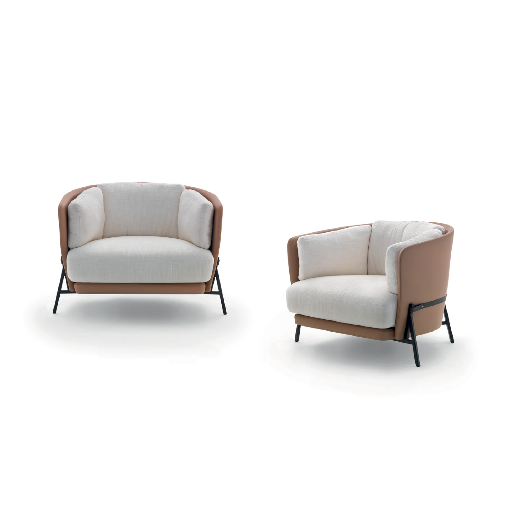 Curved Lounge Armchair | Arflex Cradle | Italianfurniture.com