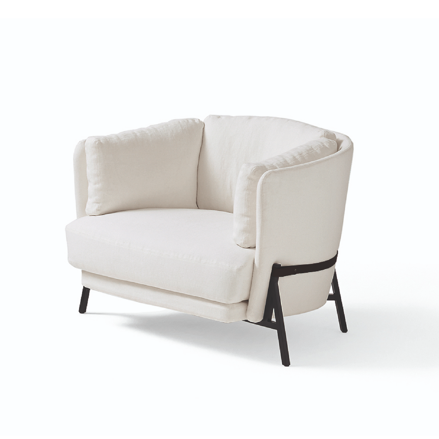 Curved Lounge Armchair | Arflex Cradle | Italianfurniture.com