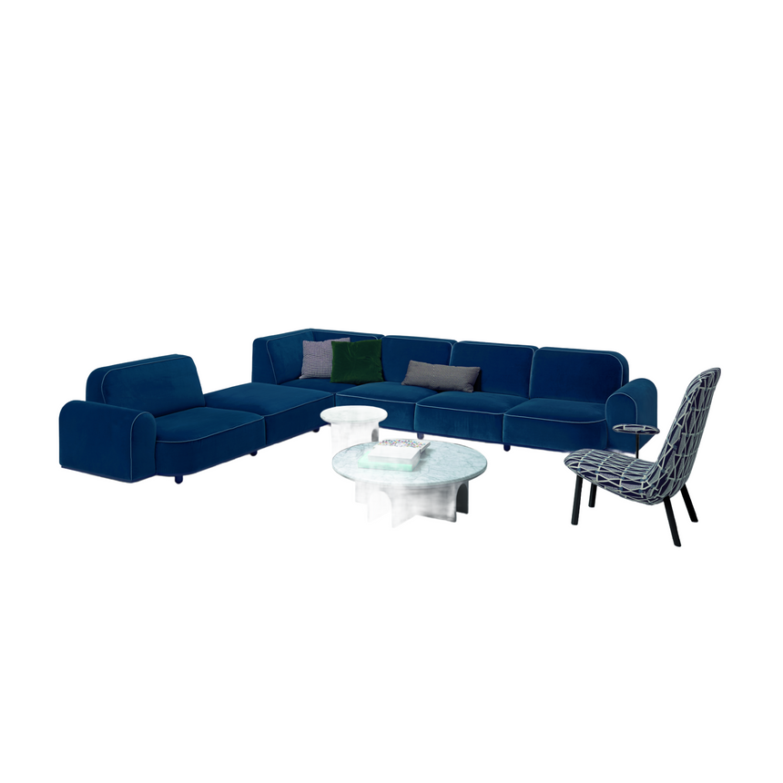 Organic Shaped 3-Seater Modular Sofa | Arflex Arcolor | Italianfurniture.com