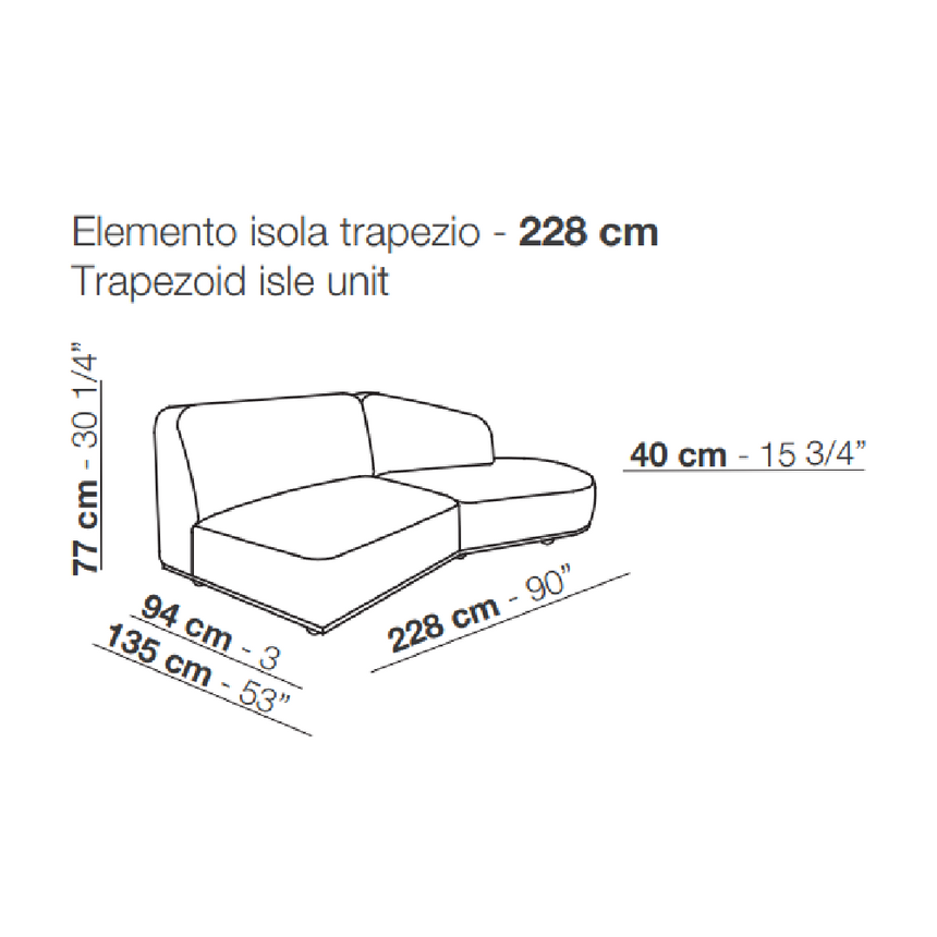 Organic Shaped Modular Sofa | Arflex Arcolor | Italianfurniture.com