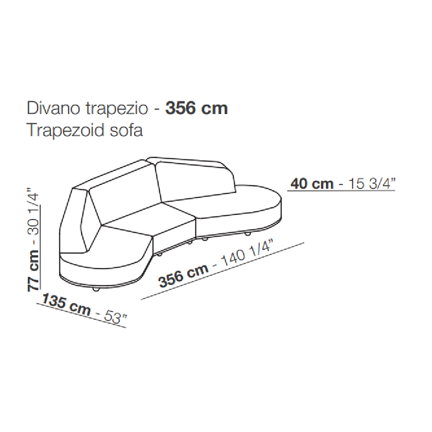 Organic Shaped Modular Sofa | Arflex Arcolor | Italianfurniture.com