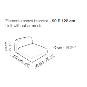 Geometrical Modular Fabric Sofa | Arflex Tokio | Italianfurniture.com