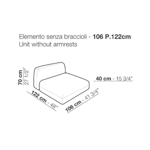 Geometrical Modular Fabric Sofa | Arflex Tokio | Italianfurniture.com