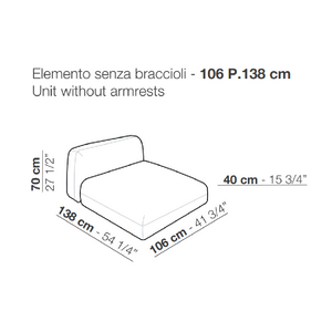 Modular Fabric Sofa | Arflex Tokio | Italianfurniture.com