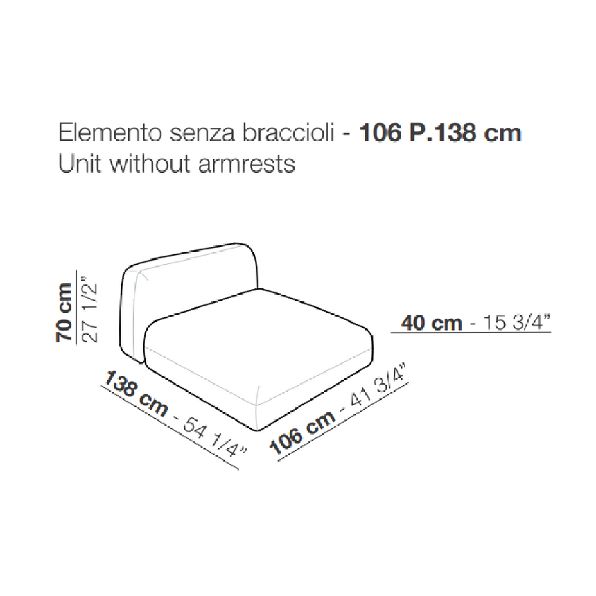 Modular Fabric Sofa | Arflex Tokio | Italianfurniture.com