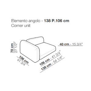 Geometrical Fabric Modular Sofa | Arflex Tokio | Italianfurniture.com