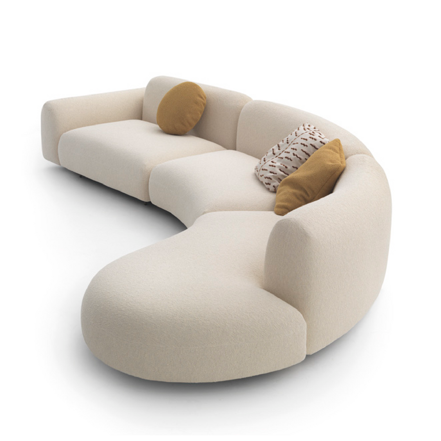 Curved Fabric Sofa | Arflex Tokio | Italianfurniture.com