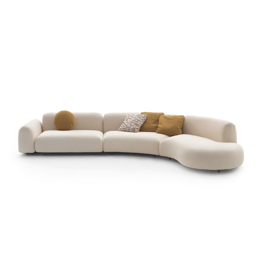 Curved Fabric Sofa | Arflex Tokio | Italianfurniture.com