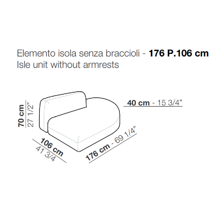 Geometrical Fabric Modular Sofa | Arflex Tokio | Italianfurniture.com