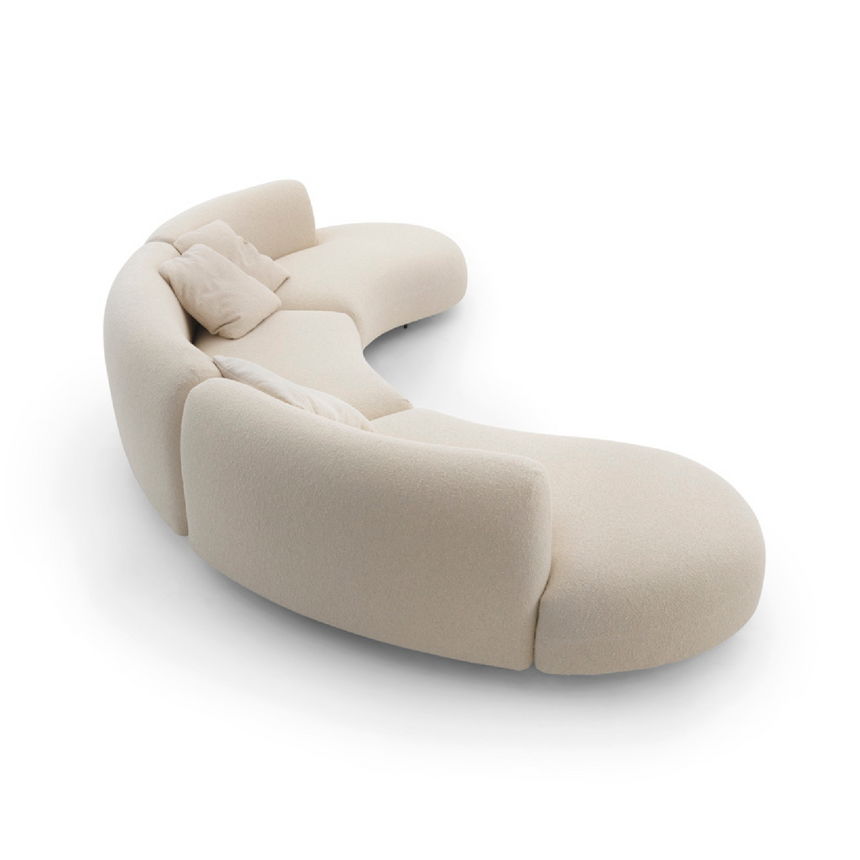 Curved Fabric Sofa | Arflex Tokio | Italianfurniture.com