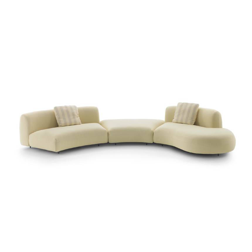 Curved Fabric Sofa | Arflex Tokio | Italianfurniture.com