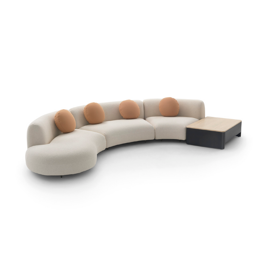 Curved Fabric Sofa | Arflex Tokio | Italianfurniture.com