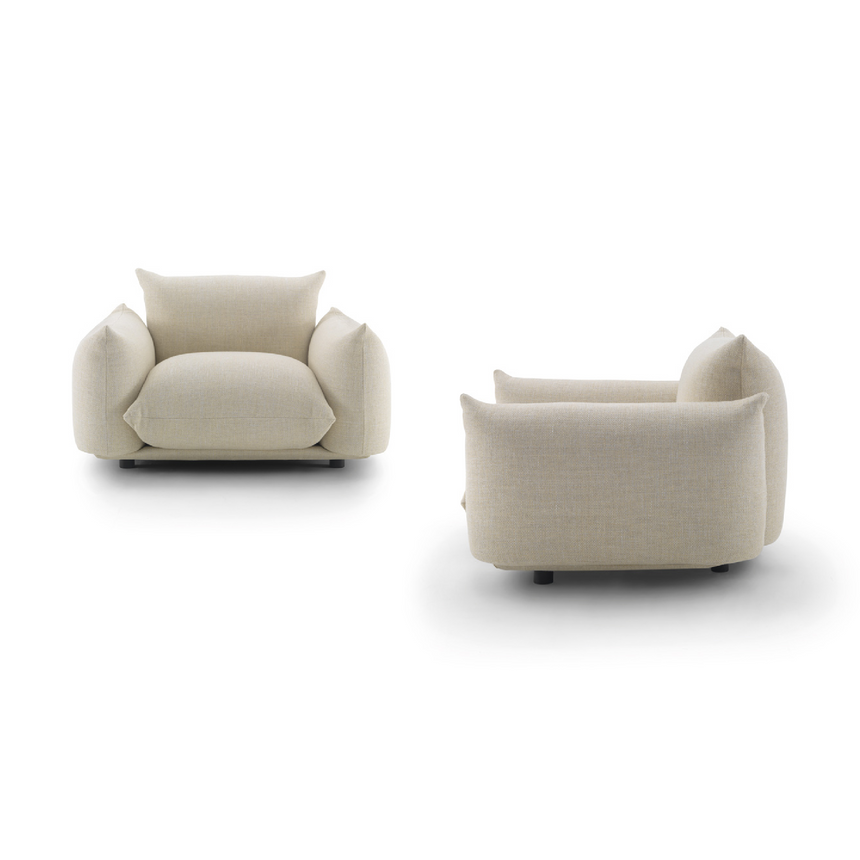 Plush Pillow-Style Lounge Chair | Arflex Marenco | Italianfurniture.com