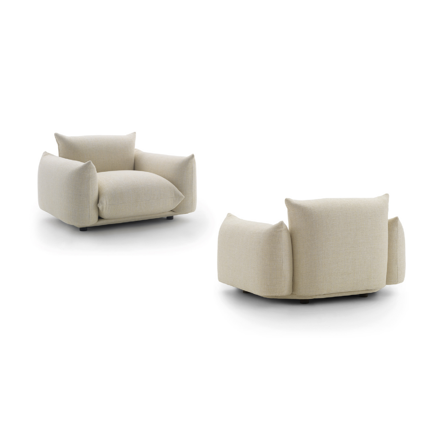 Plush Pillow-Style Lounge Chair | Arflex Marenco | Italianfurniture.com 