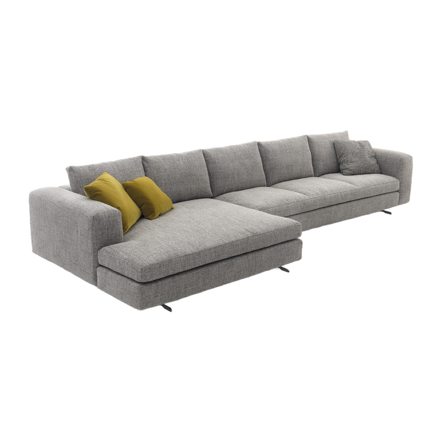 Single Armrest Minimalist Sofa | Arflex Leenus