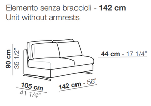 Contemporary Italian Design Modular Sofa | Arflex Leenus