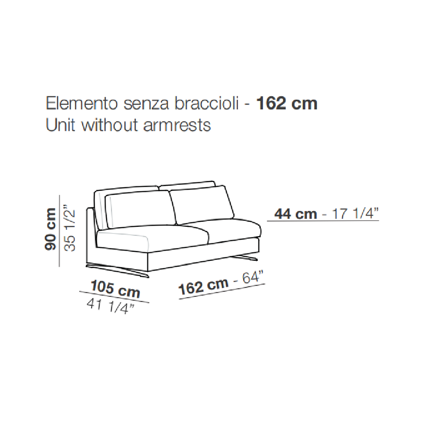 Contemporary Italian Design Modular Sofa | Arflex Leenus