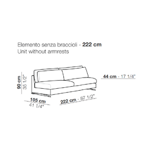 Contemporary Italian Design Modular Sofa | Arflex Leenus