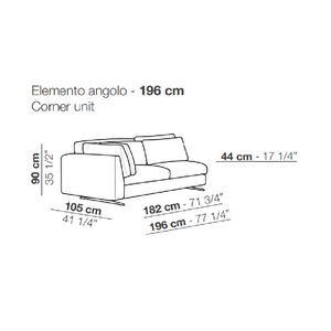 Contemporary Italian Design Modular Sofa | Arflex Leenus