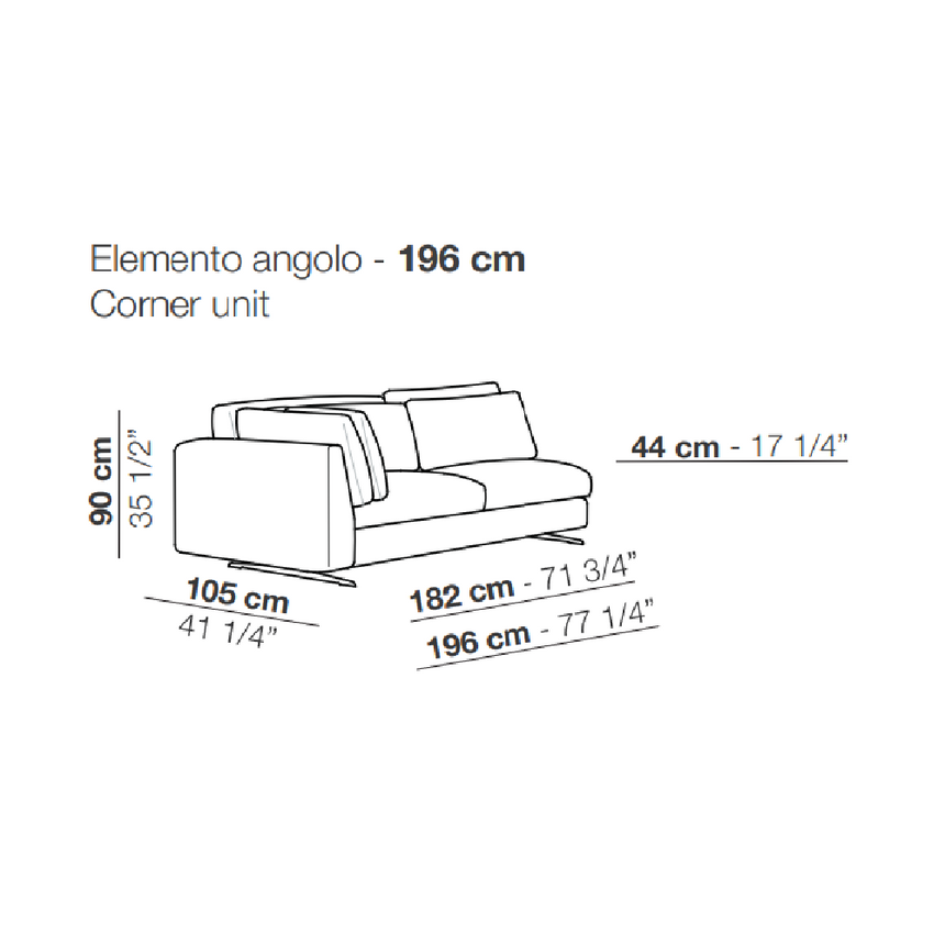 Contemporary Italian Design Modular Sofa | Arflex Leenus