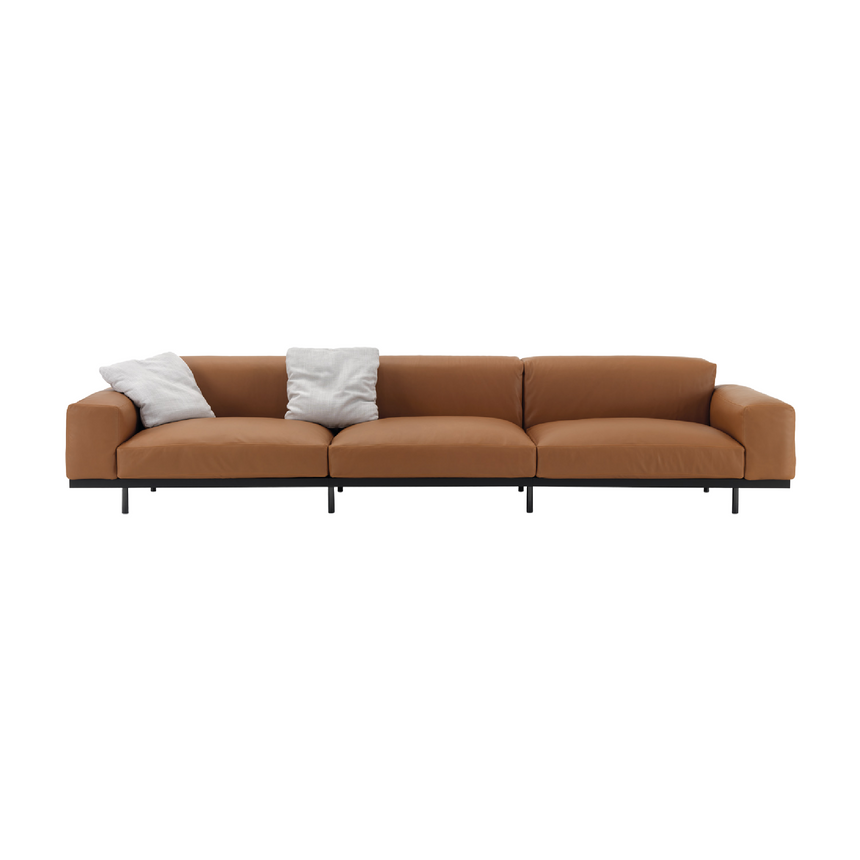 Wood-Frame Upholstered Sofa | Arflex Naviglio