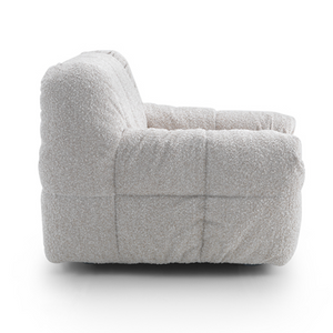 Chanelled Fabric Lounge Armchair | Arflex Strips 77 | italianfurniture.com