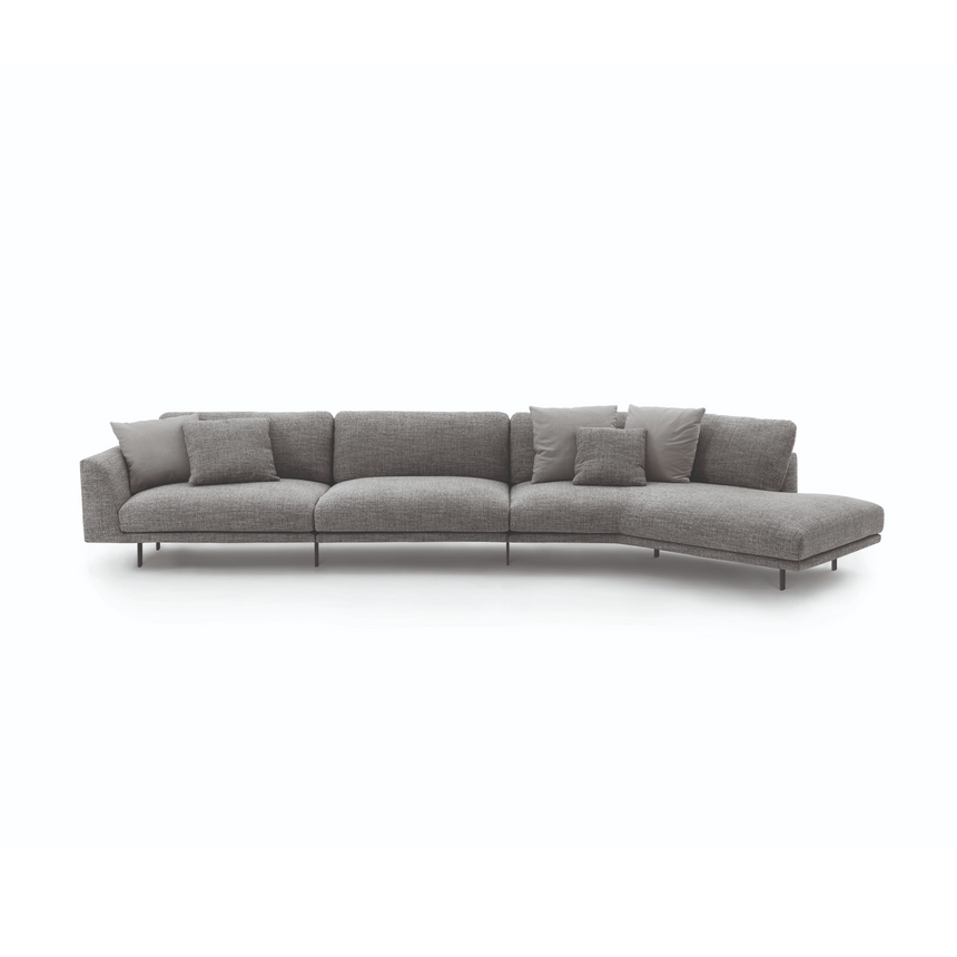 Asymmetrical Minimalist Modular Sofa | Arflex | Italianfurniture.com