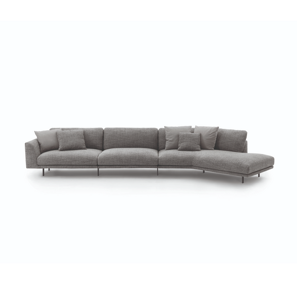 Asymmetrical Minimalist Modular Sofa | Arflex | Italian Furniture