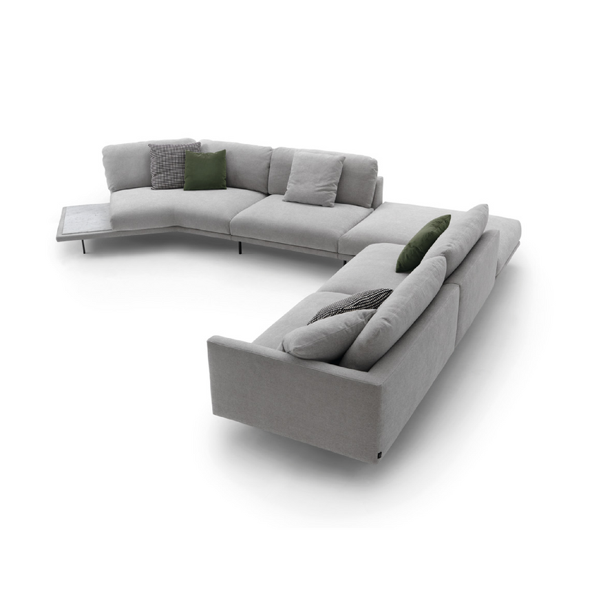 Single Armrest L-Shaped Sofa | Arflex Bel Air