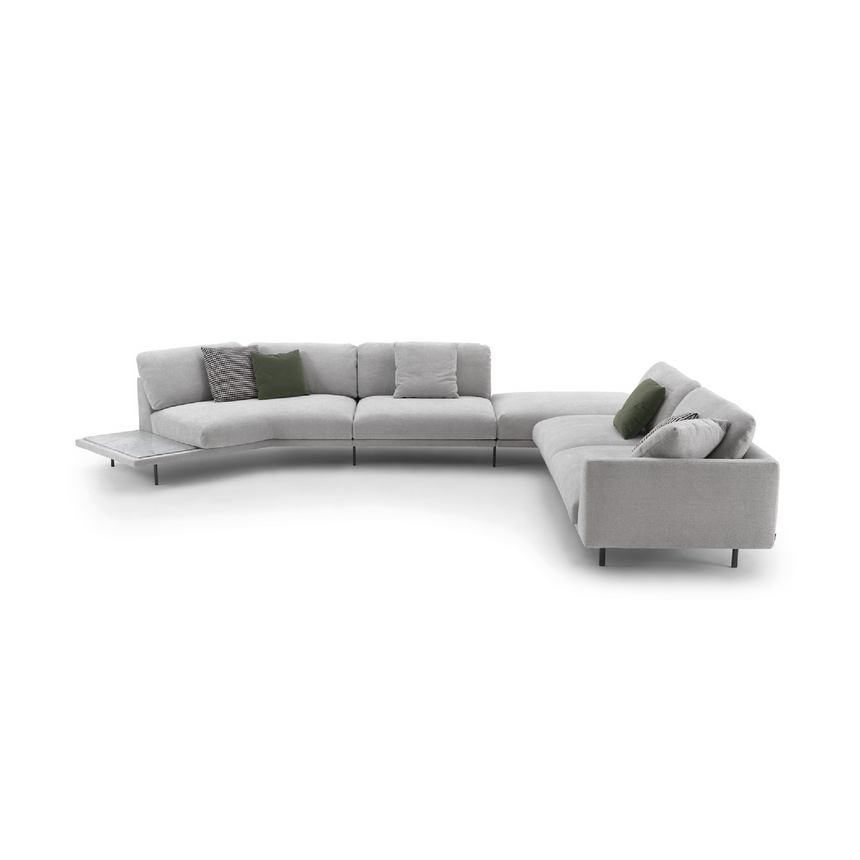 Trapezoid Isle Modular Table Sofa | Arflex Bel Air | Italianfurniture.com