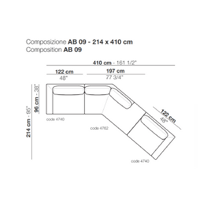 Trapezoid Modular Sofa | Arflex Bel Air | Italianfurniture.com