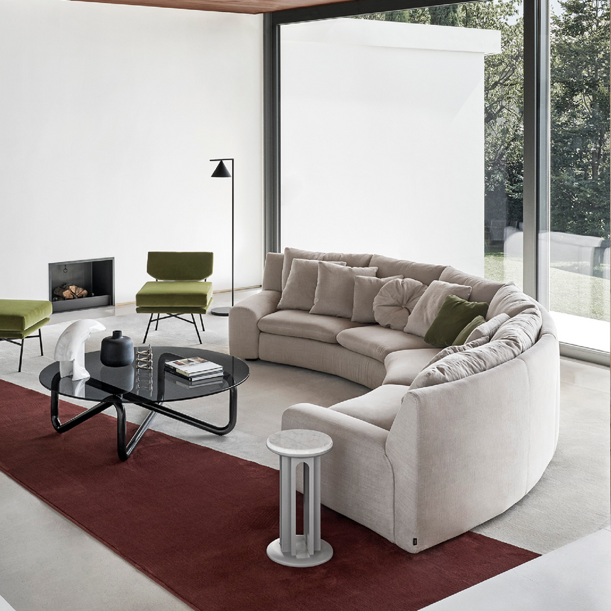 Curved Modular Armless Sofa | Arflex Ben Ben | Italianfurniture.com