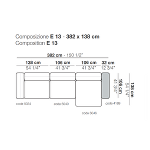 Linear Modular Sofa | Arflex Edo | Italianfurniture.com