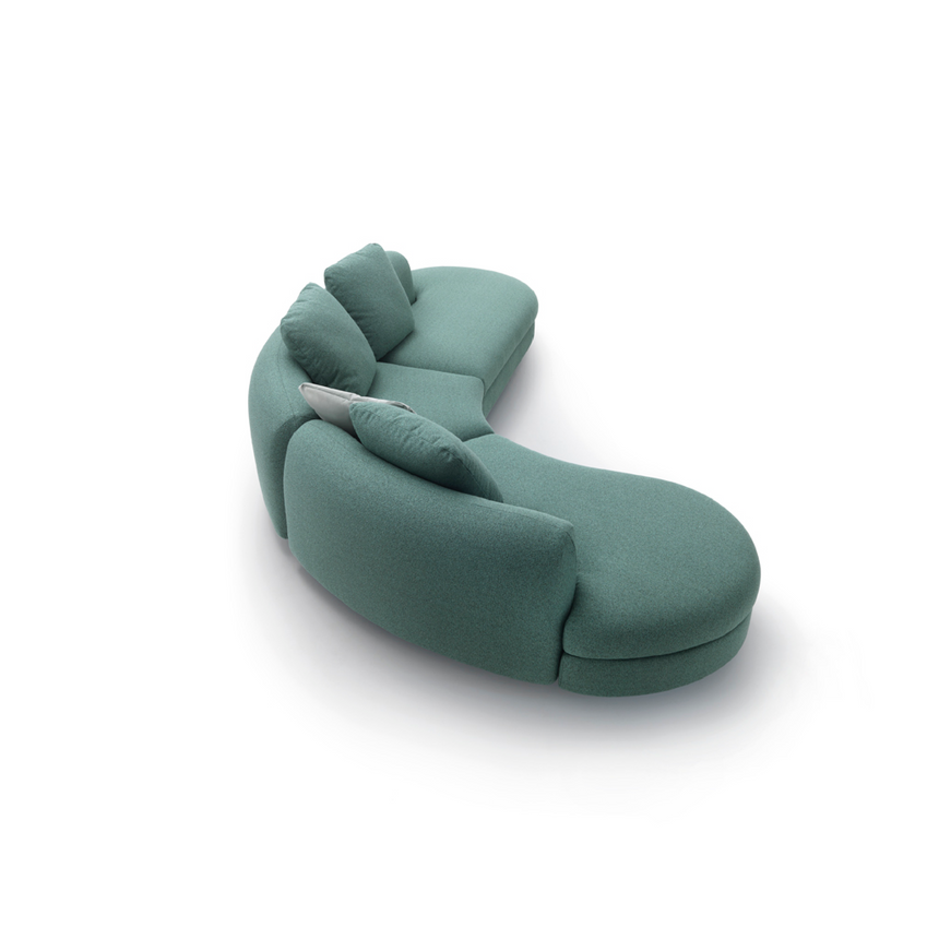 Armless Curved Modular Sofa | Arflex Edo | Italianfurniture.com