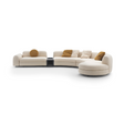 Curved Single Armrest Modular Sofa | Arflex Edo | Italianfurnture.com