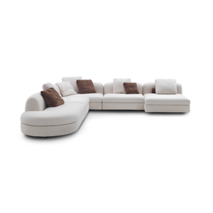 Curved Single Armrest Modular Sofa | Arflex Edo | Italianfurnture.com