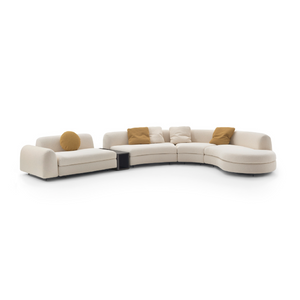 Curved Sofa with Attached Table | Arflex Edo | Italianfurniture.com