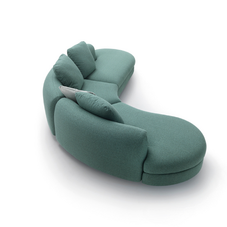 J-Shaped Sofa with Attached Table | Arflex Edo | Italianfurniture.com