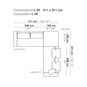 Symmetrical L-Shaped Modular Sofa | Arflex Lee | Italianfurniture.com