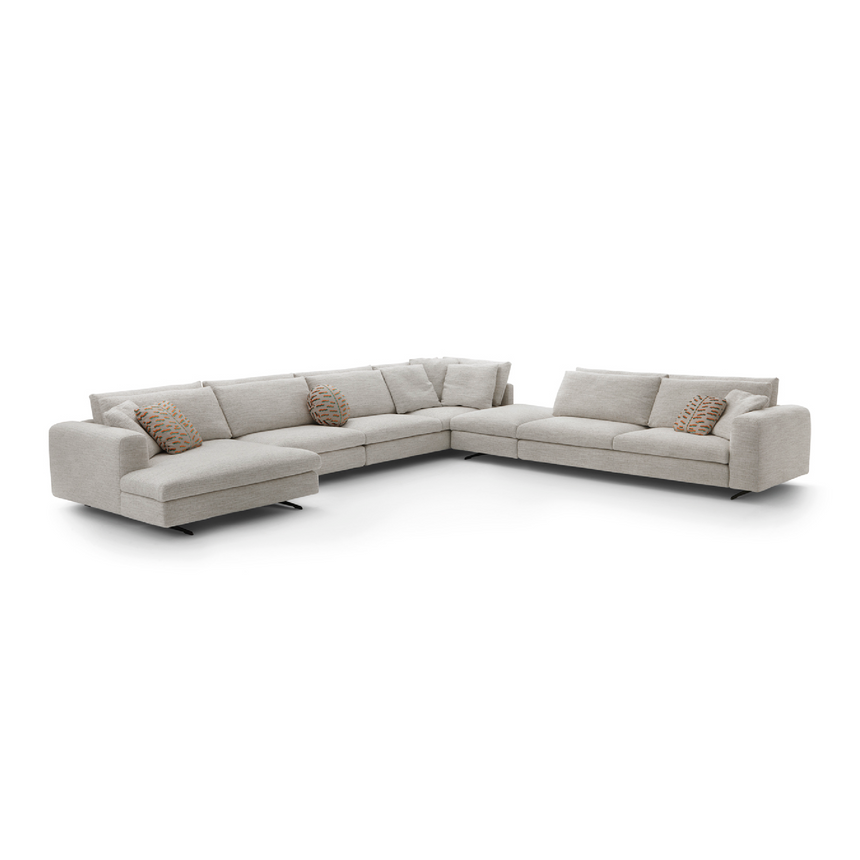 Upholstered Fabric Modular Sofa | Arflex Lee | Italianfurniture.com