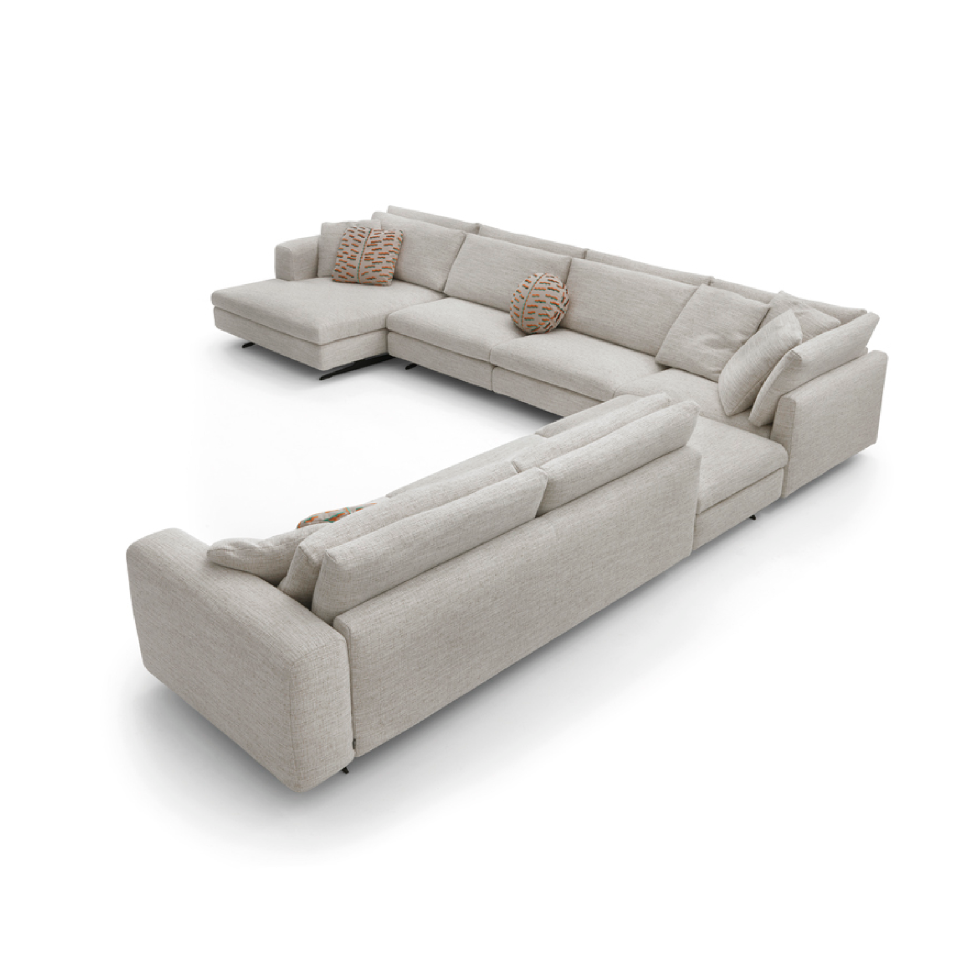 Upholstered Fabric Modular Sofa | Arflex Lee | Italianfurniture.com