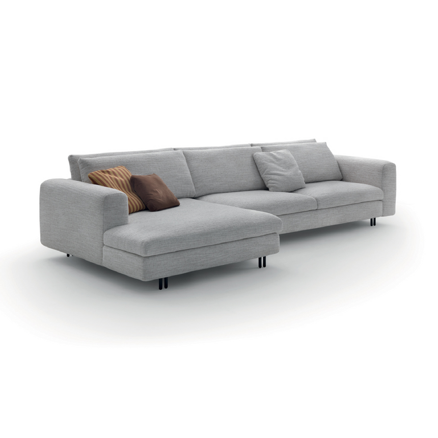 Fabric Modular Sofa With Chaise | Arflex Leenus | Italianfurniture.com