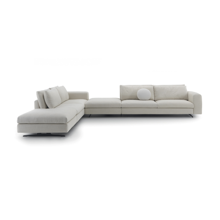 Modular L-Shaped Fabric Sofa | Arflex Leenus | Italianfurniture.com