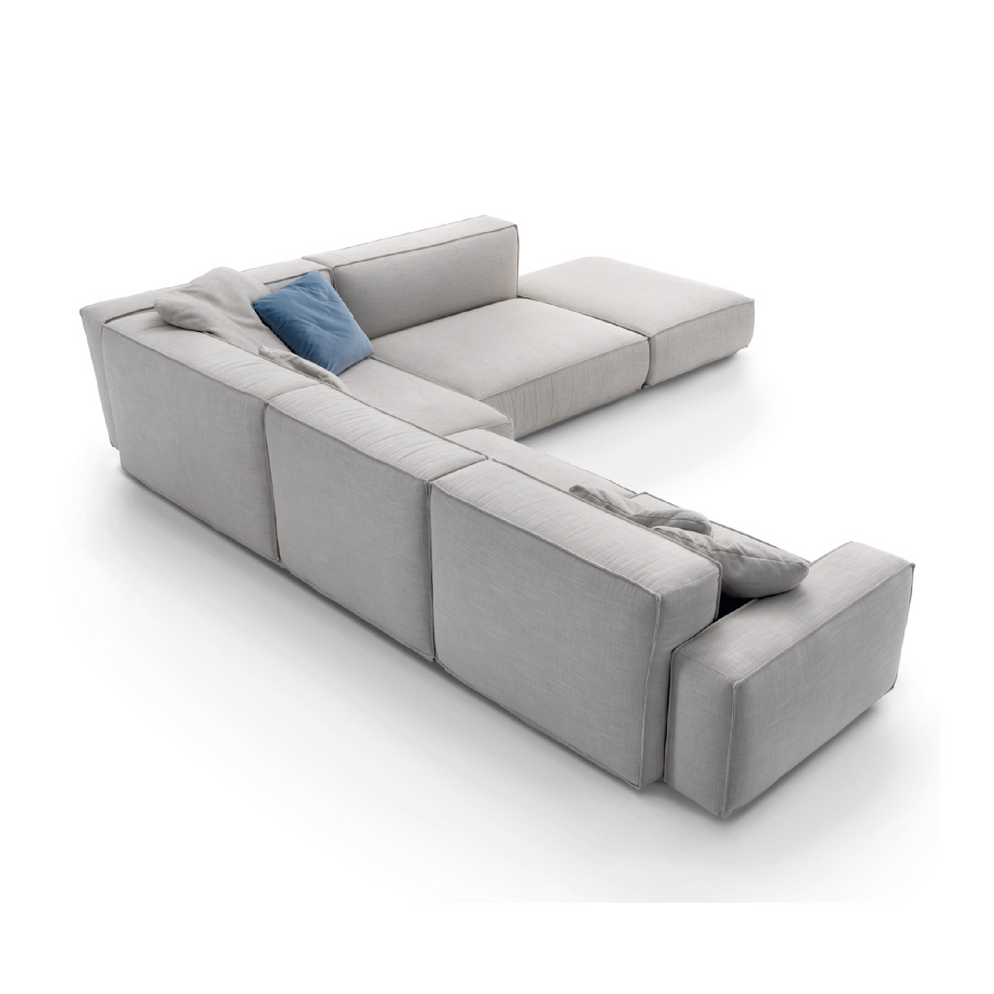 Piped Modular Sofa with Ottoman | Arflex | Italianfurniture.com