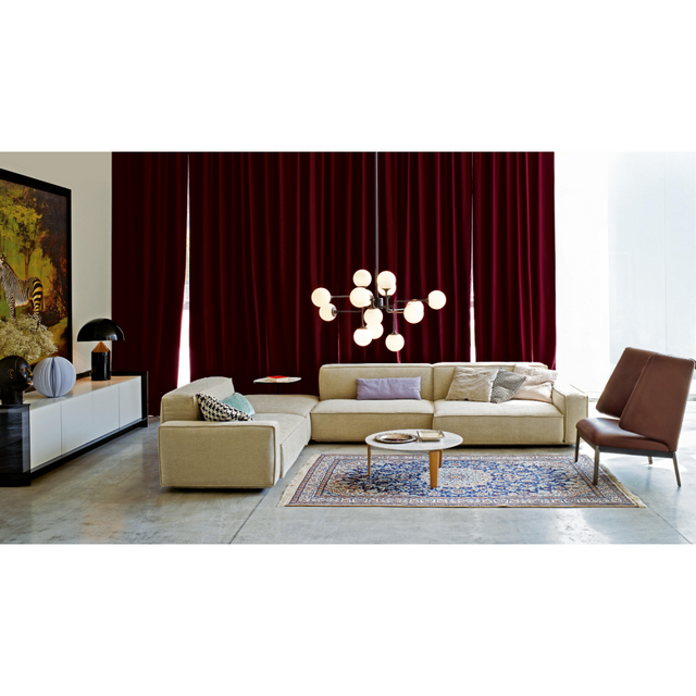 Assymetrical Piped Modular Sofa | Arflex | Italianfurniture.com