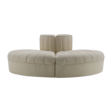 Round and Semi round Channeled Modular Sofa | Arflex 9000 | Italianfurniture.com