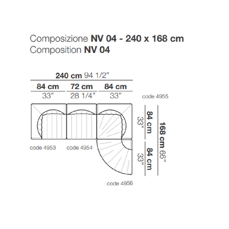 L-Shaped Modular Sofa | Arflex 9000