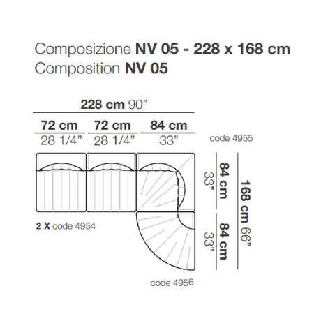 Channeled Modular Sofa | Arflex 9000