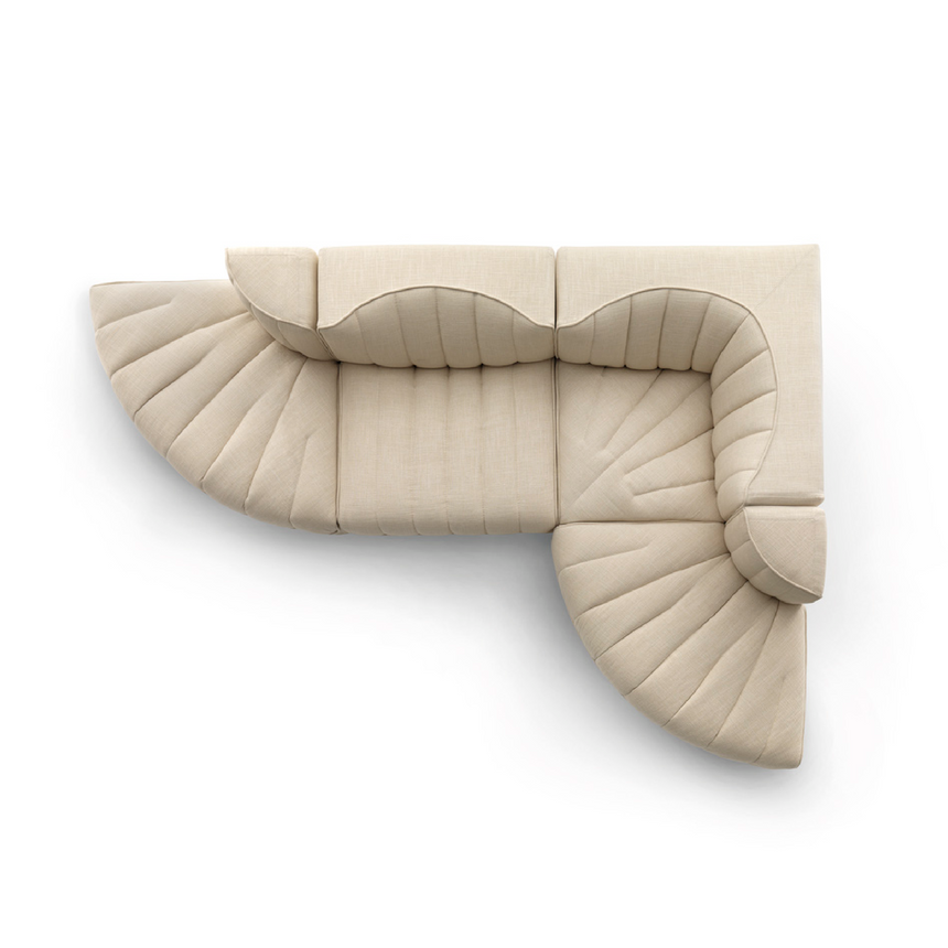 Channeled Curve Modular Sofa | Arflex 9000 | Italianfurniture.com